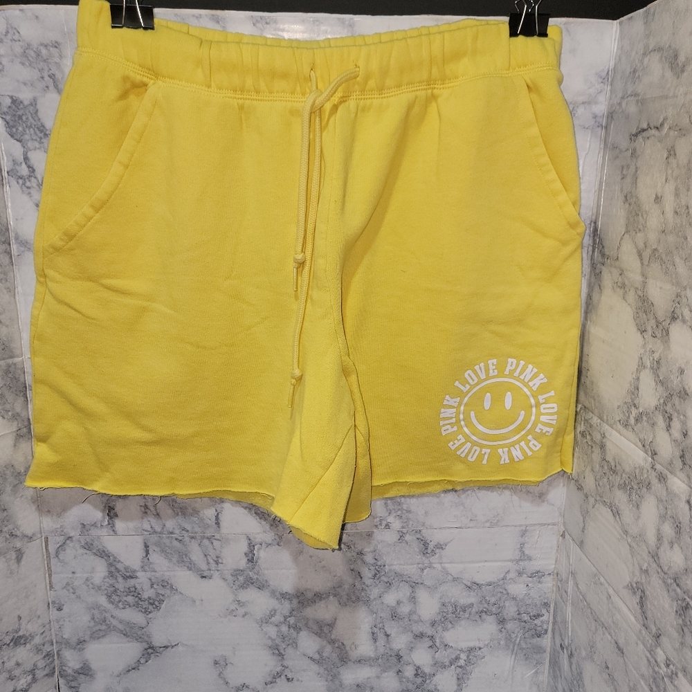 PINK Victoria's Secret Yellow Athletic Shorts